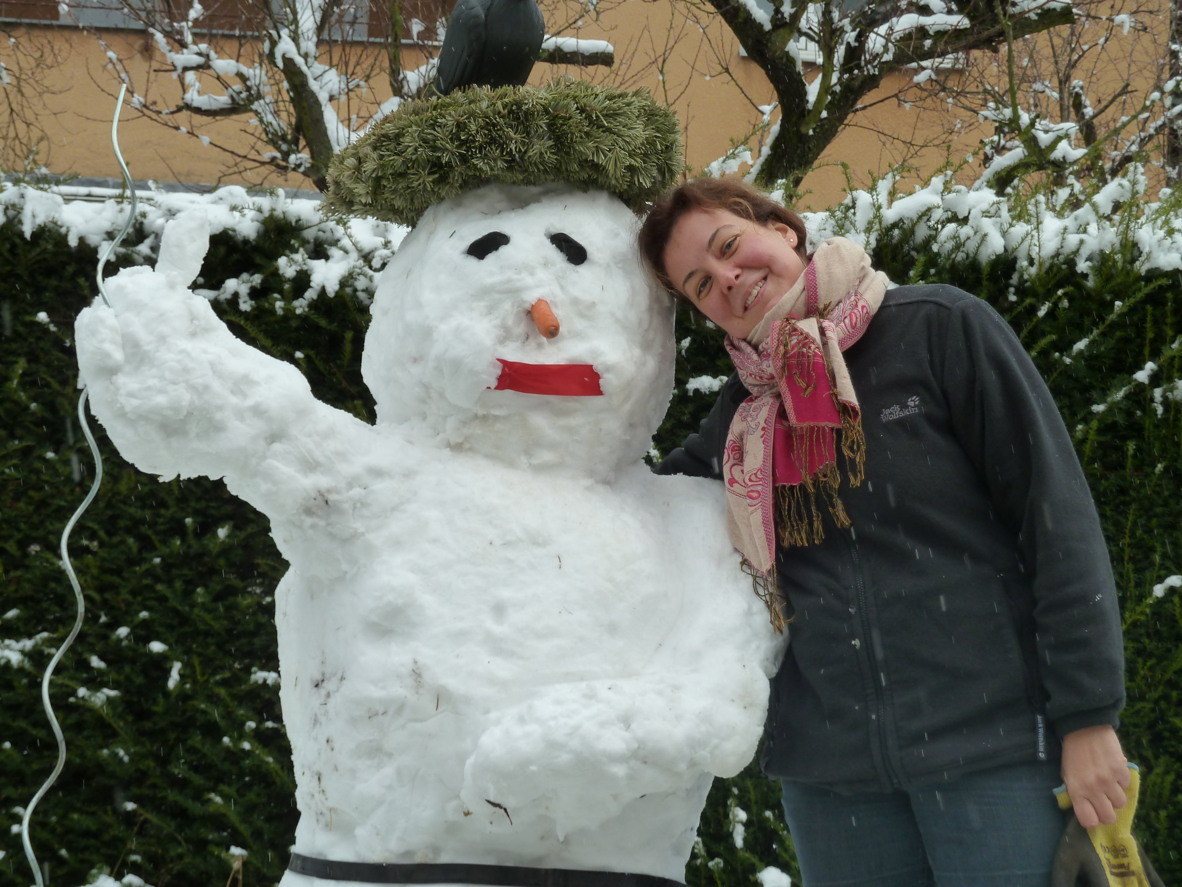 Anke mit Schneemann